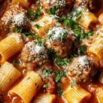 Rigatoni Meatball Soup