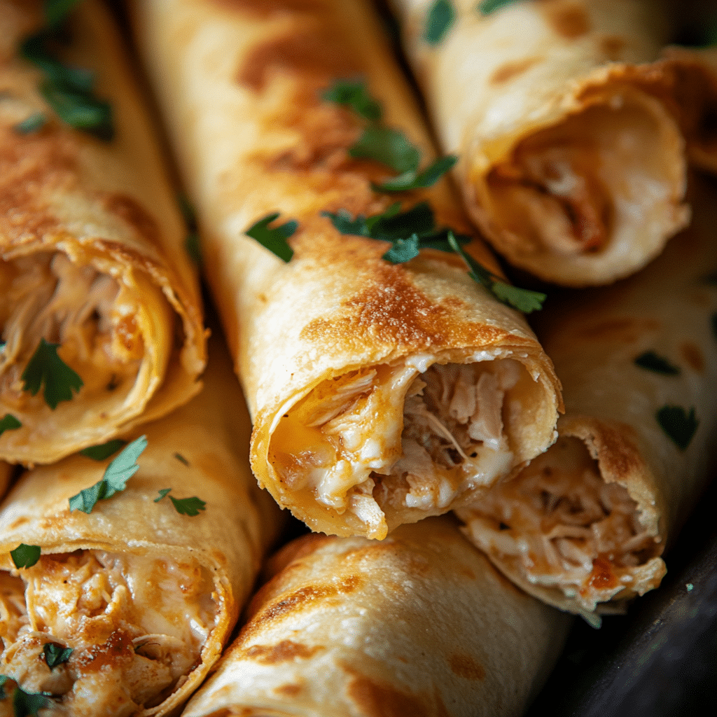 Baked Chicken Taquitos