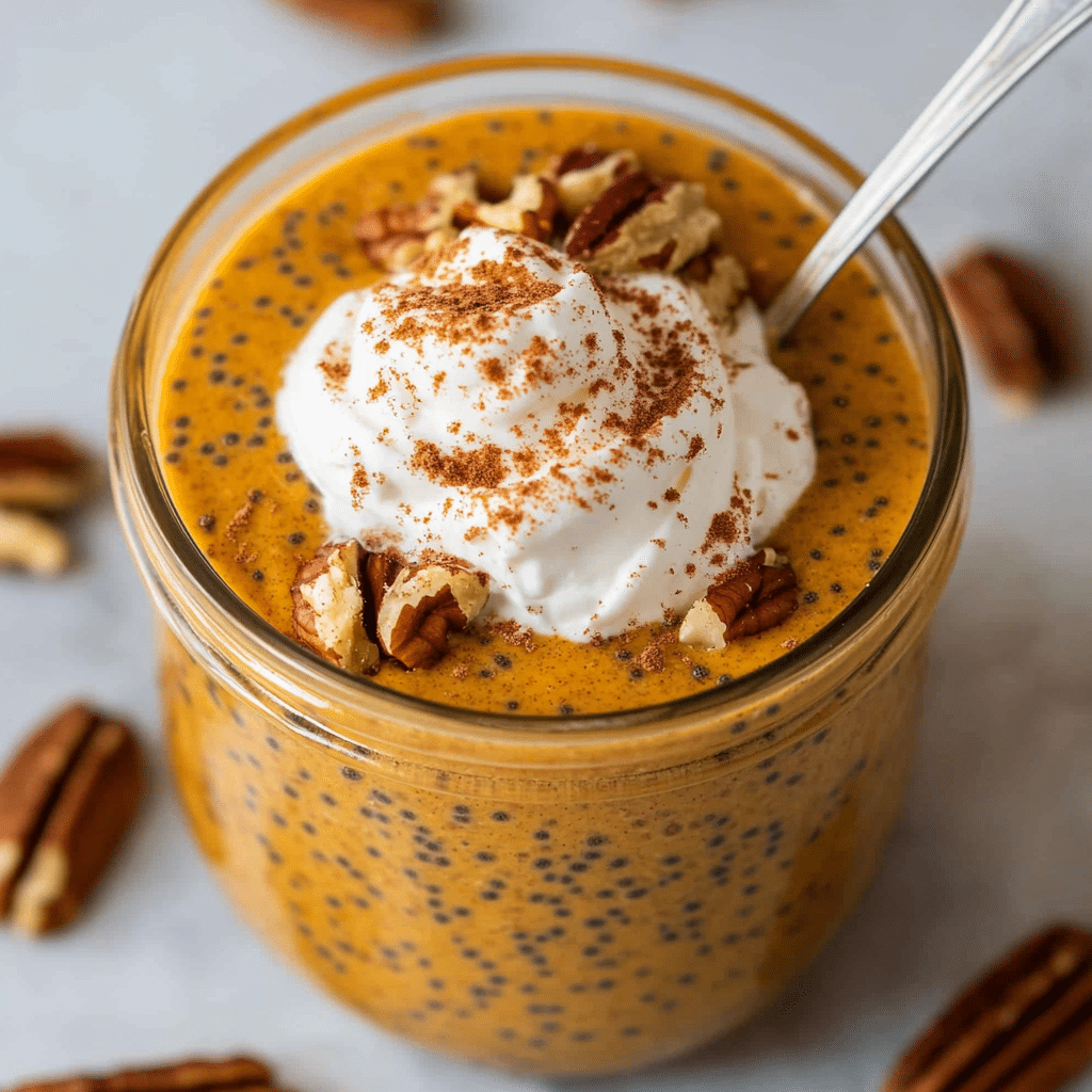 Pumpkin Pie Overnight Oats with Chia