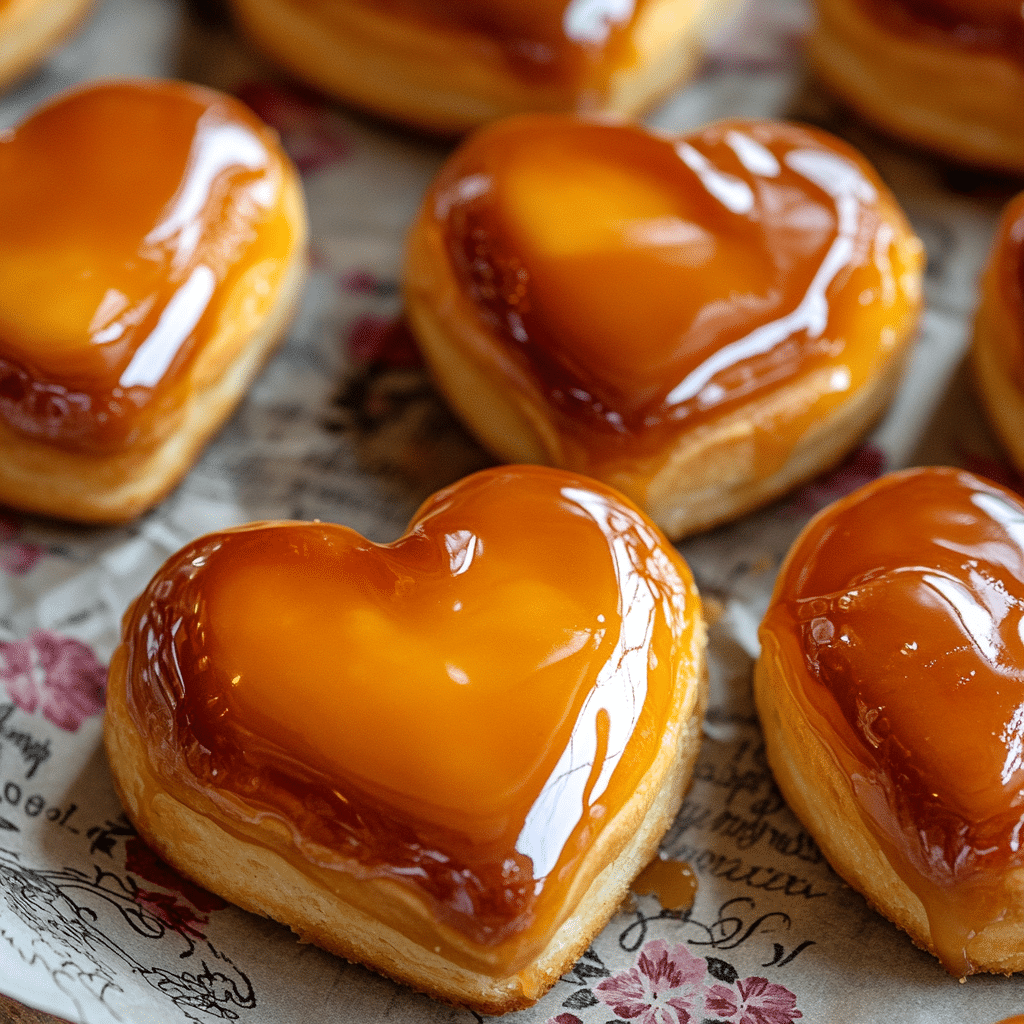 Creme Brûlée Heart Donuts