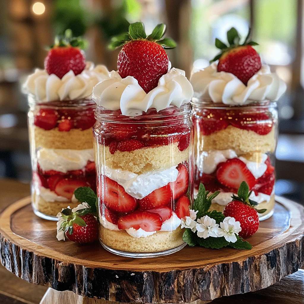 Strawberry Shortcake Trifles