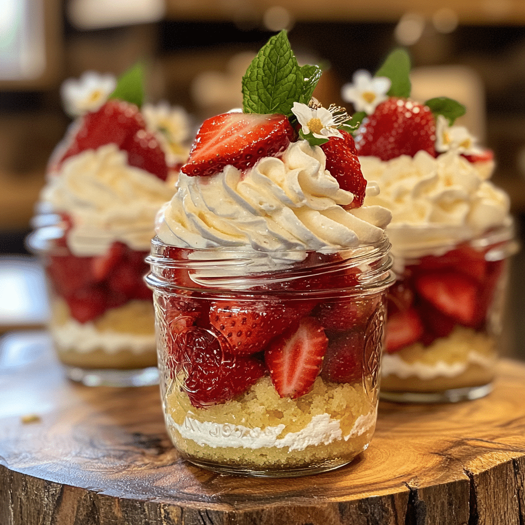 Strawberry Shortcake Trifles