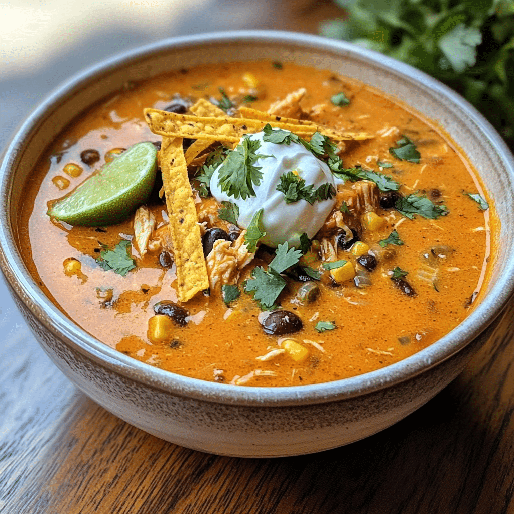 Creamy Chicken Enchilada Soup