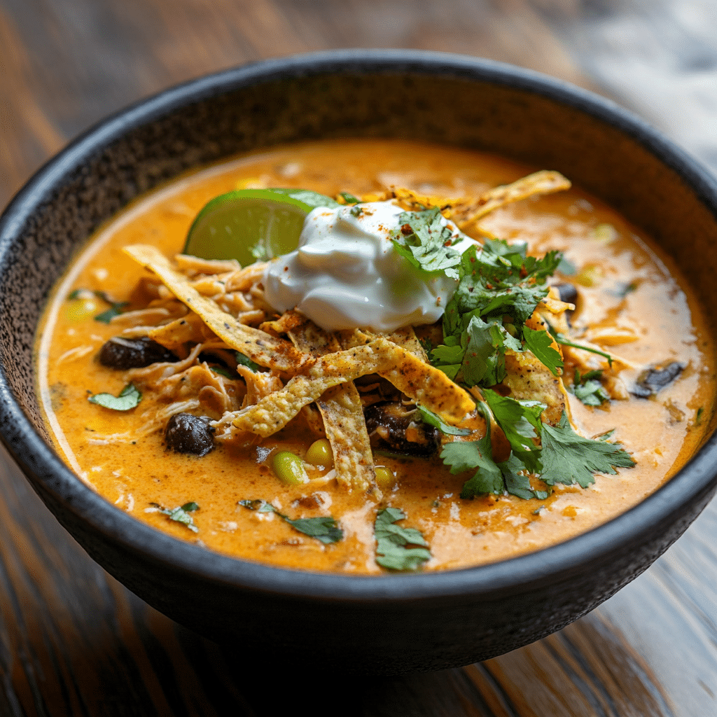 Creamy Chicken Enchilada Soup