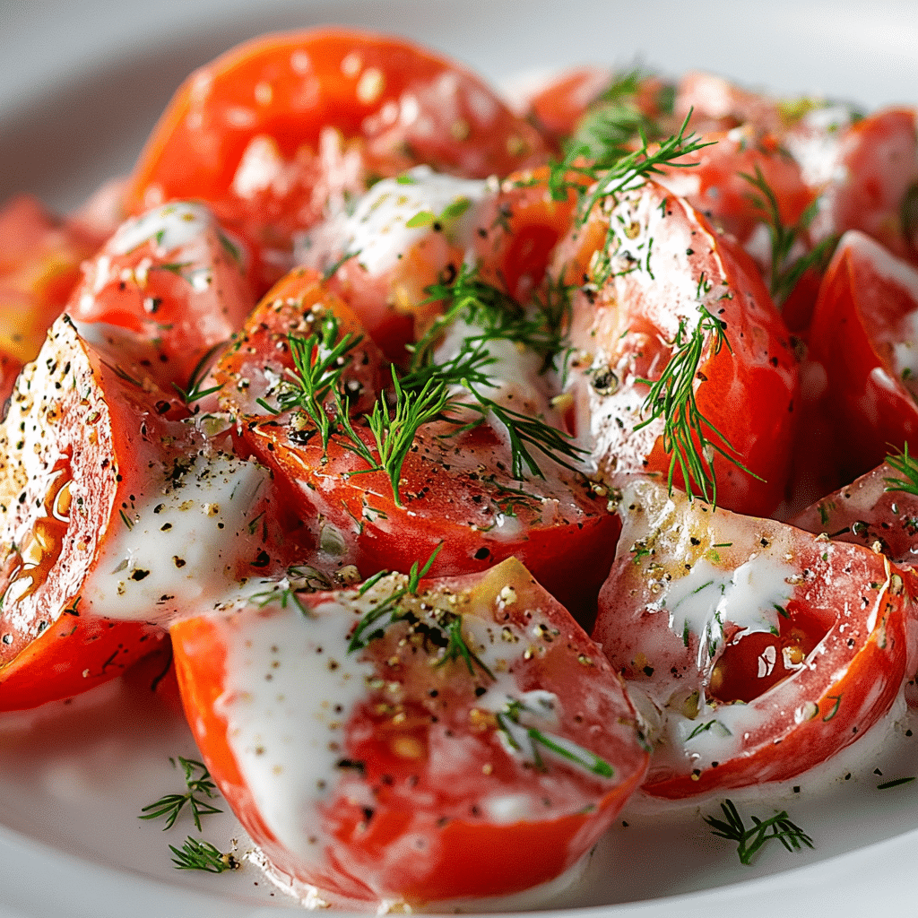 Tomato Garlic Salad