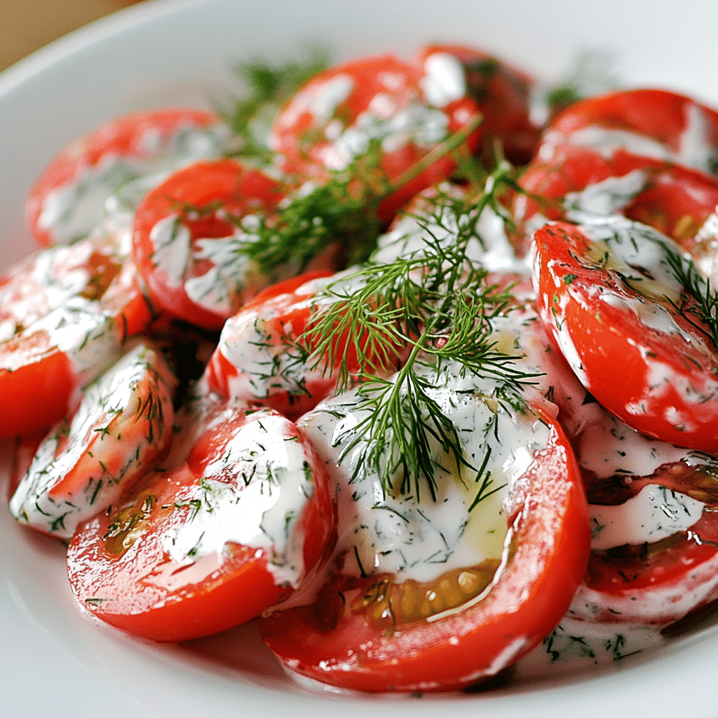 Tomato Garlic Salad