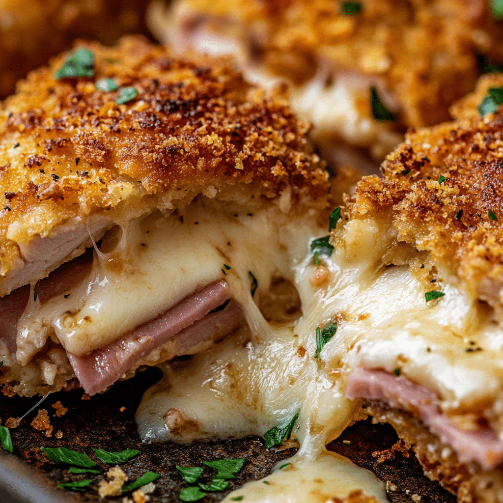 Oven Chicken Cordon Bleu