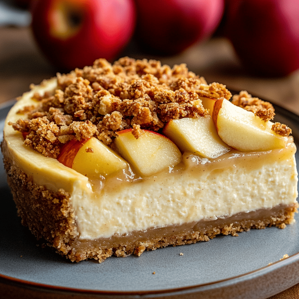 Apple Crumble Cheesecake