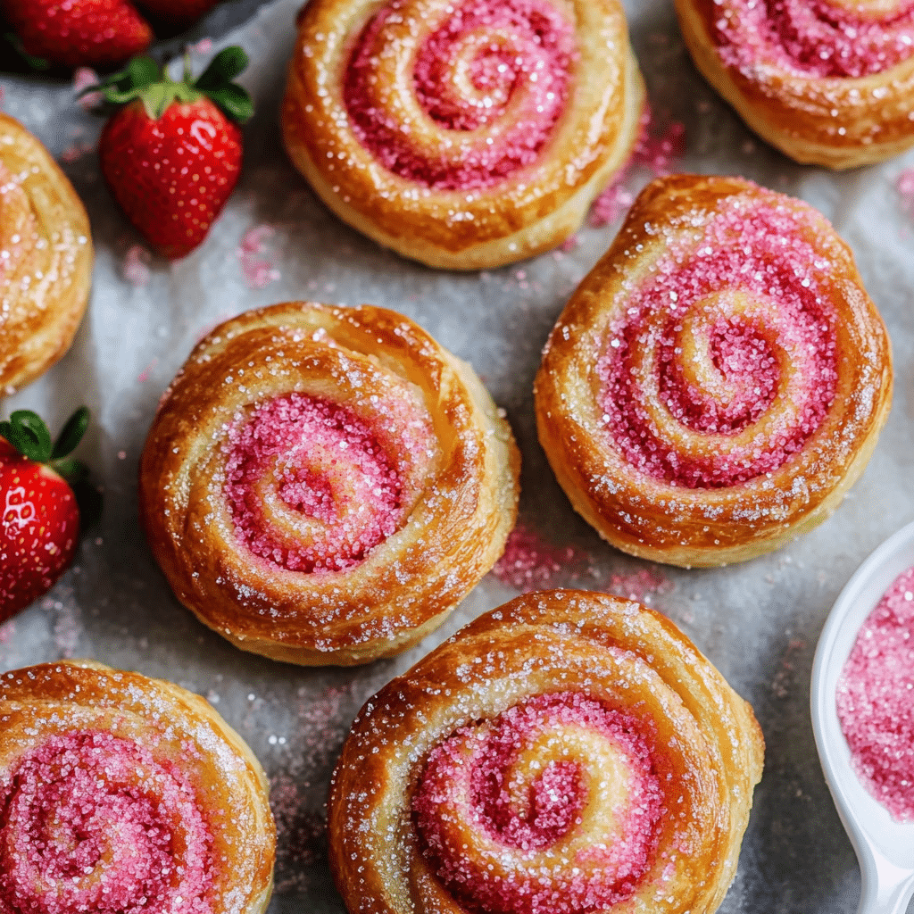 Strawberry Donut Rolls Recipe