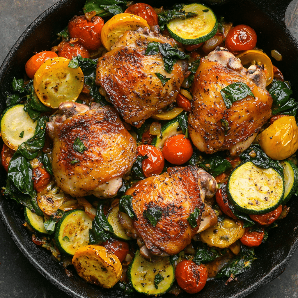 Chicken and Vegetables Skillet