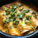 Slow Cooker Chicken Enchilada Casserole