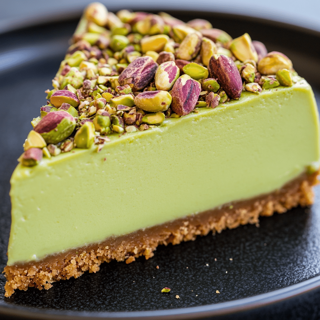 Pistachio Cheesecake With Pistachio Topping Recipe