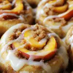 Peach Cobbler Cinnamon Rolls Recipe