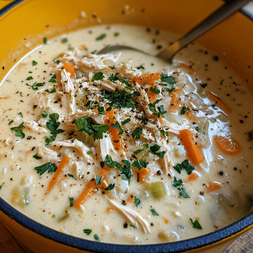 Creamy Chicken and Rice Soup