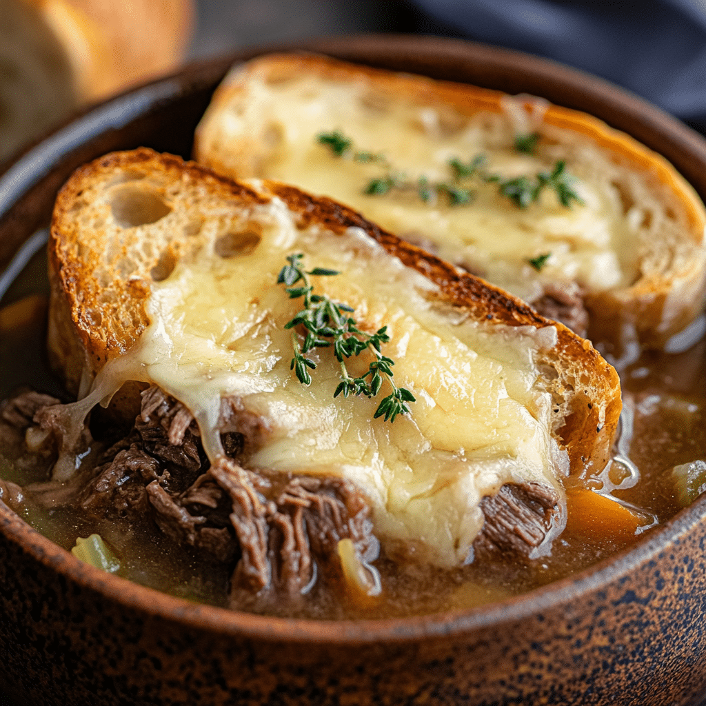 French Onion Beef Short Rib Soup