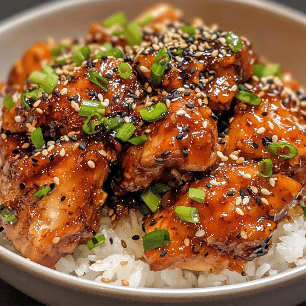 Honey Garlic Slow Cooker Chicken Thighs