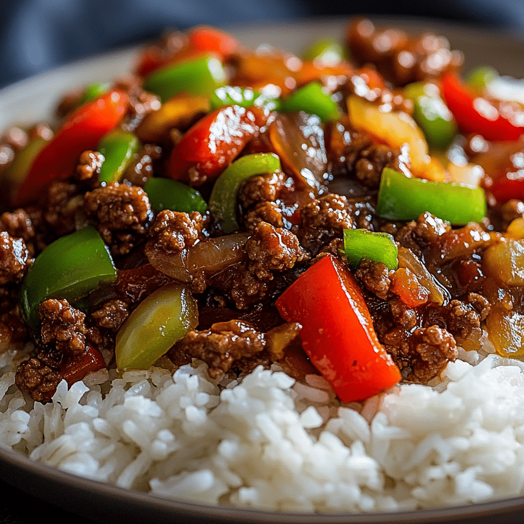 eef and Pepper Rice Bowls