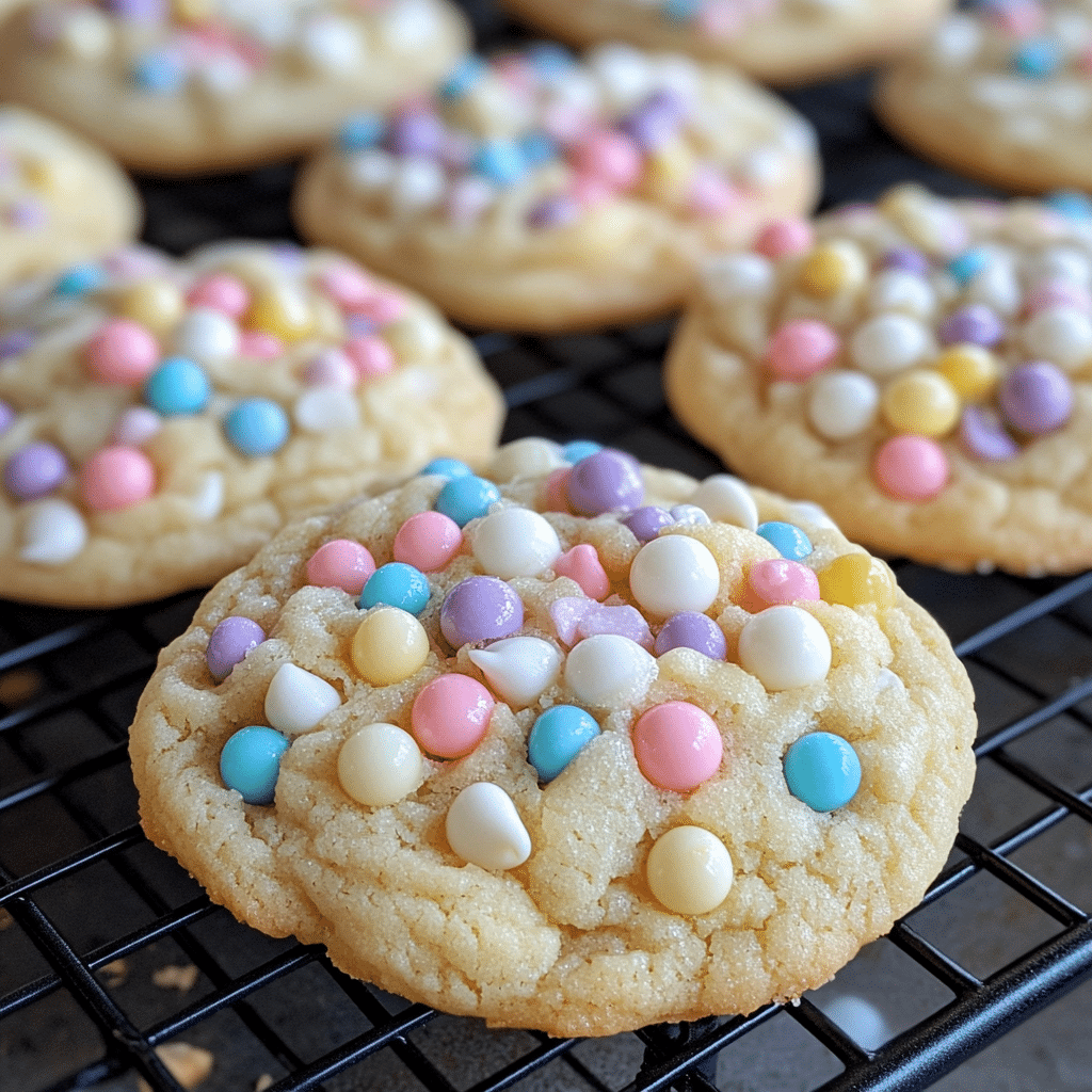 White Chocolate Confetti Cookies