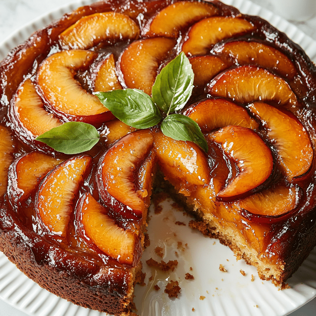 Vegan Peach Coffee Cake