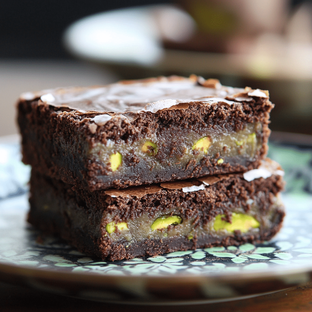 Pistachio Cheesecake Brownies