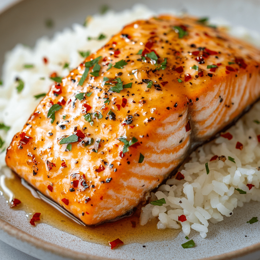 Hot Honey Glazed Salmon