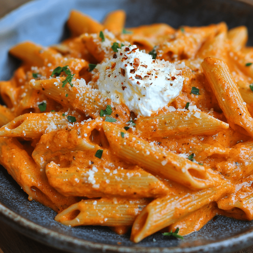 Creamy Tomato Garlic Pasta