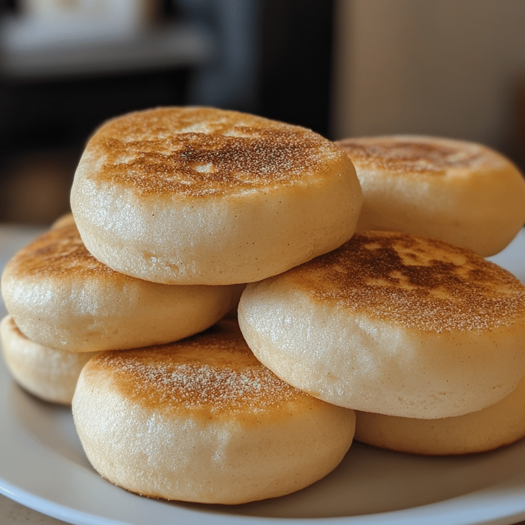 Vegan Sourdough English Muffins Recipe