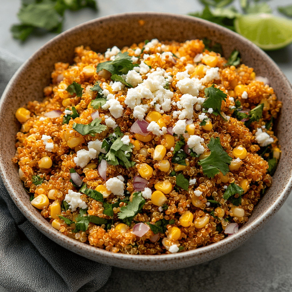 Dairy-Free Mexican Street Corn Quinoa Salad