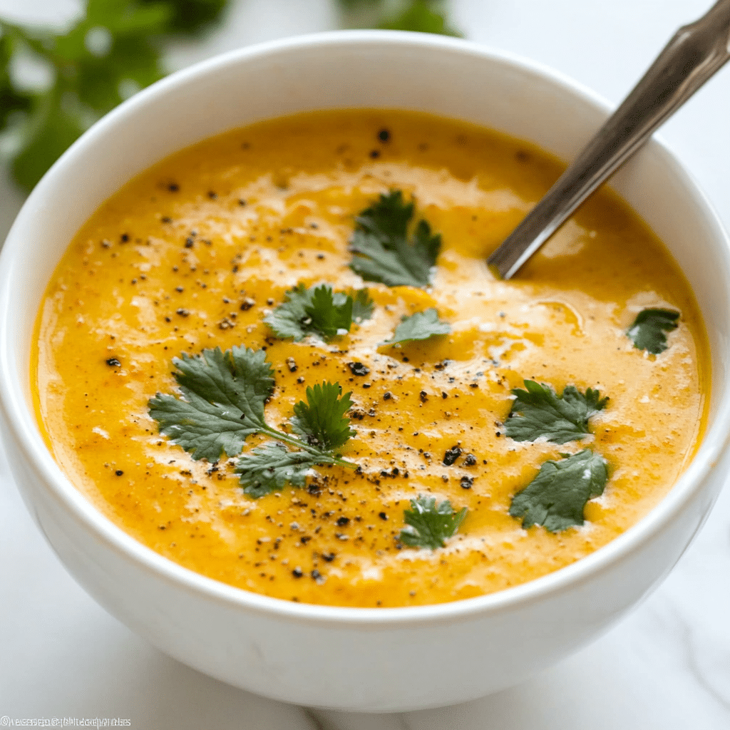 Anti-Inflammatory Ginger & Turmeric Carrot Soup