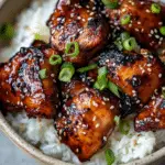 Honey Garlic Slow Cooker Chicken Thighs