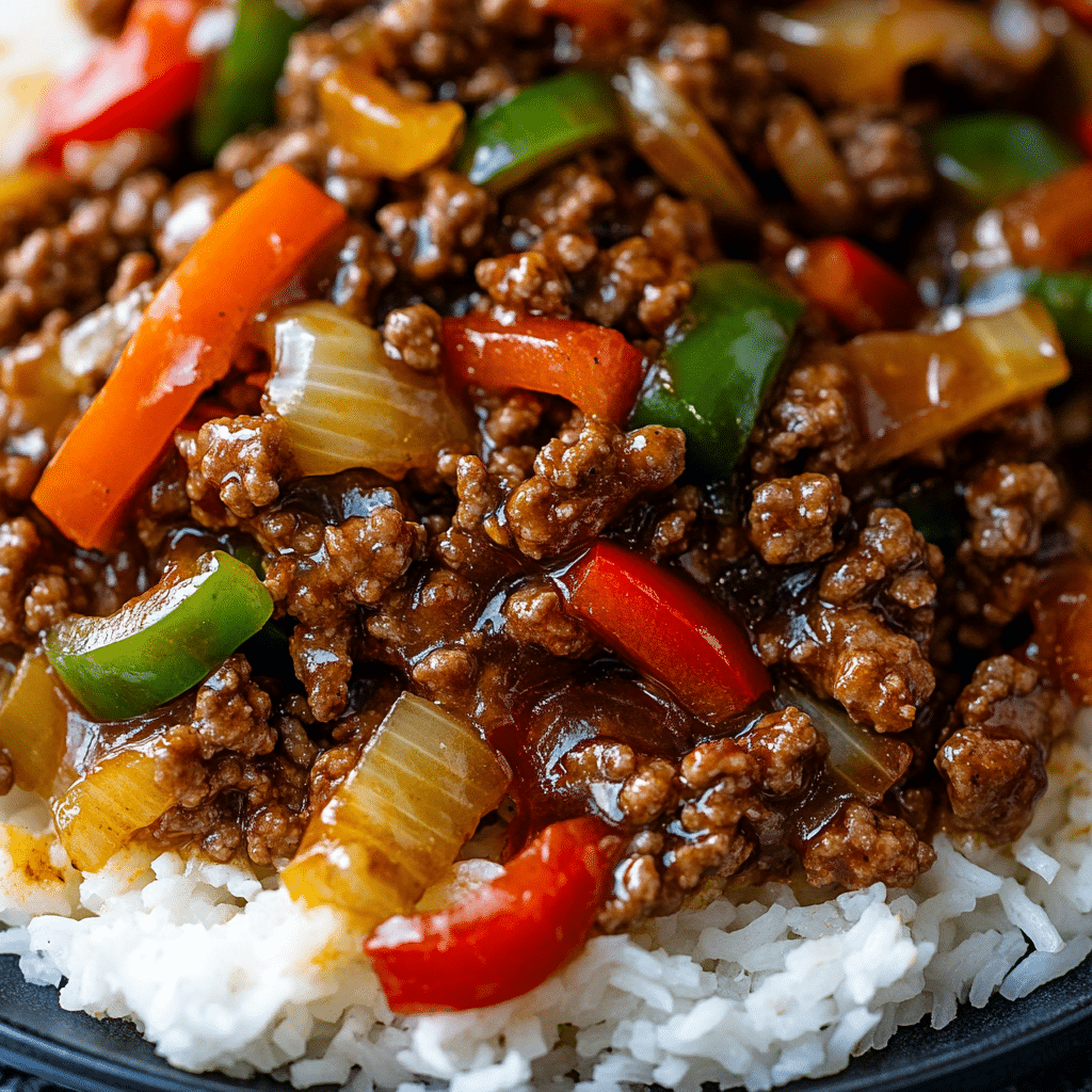 eef and Pepper Rice Bowls