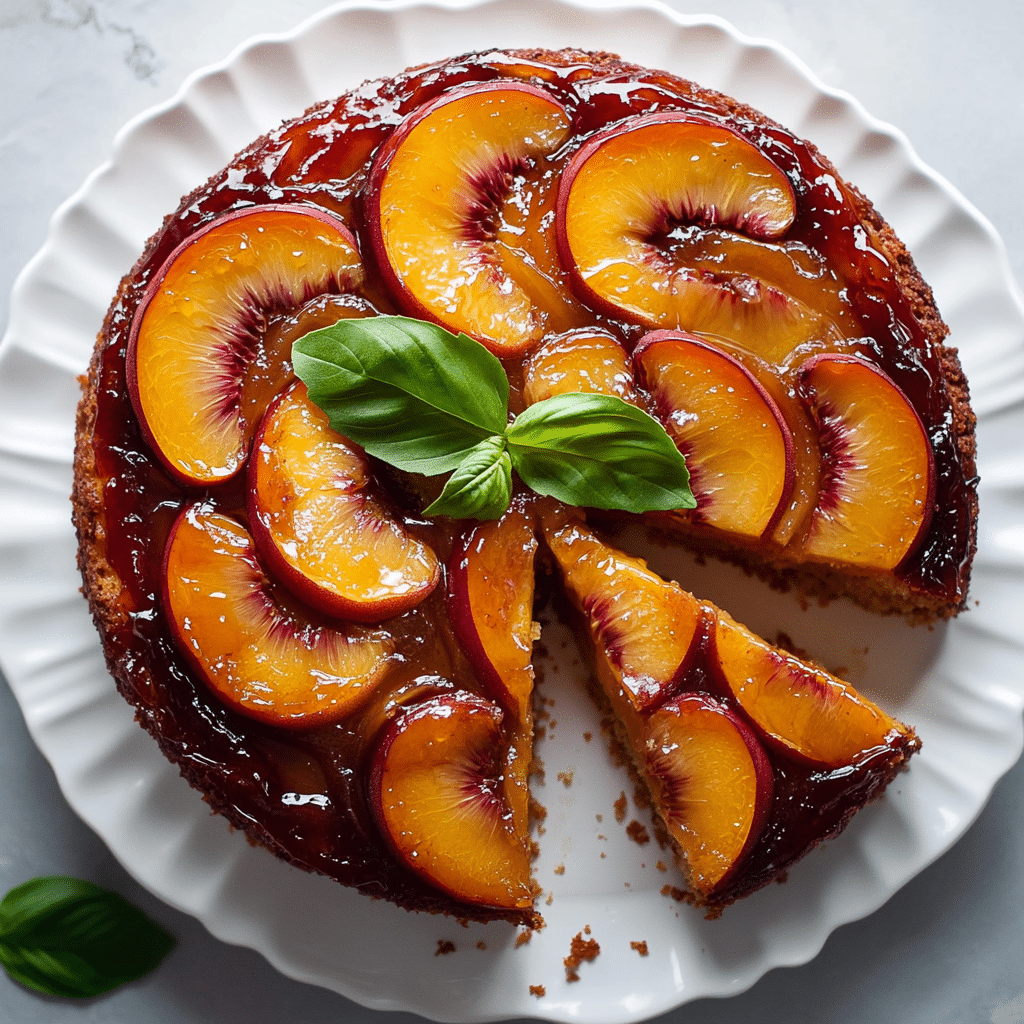 Vegan Peach Coffee Cake