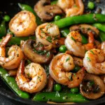 Stir-fried Shrimp with Snow Peas and Mushrooms Recipe