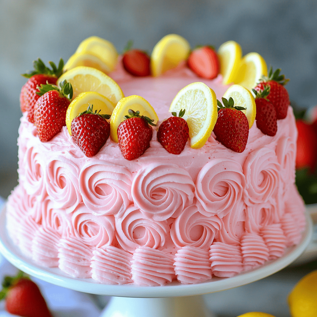 Strawberry Lemon Cake