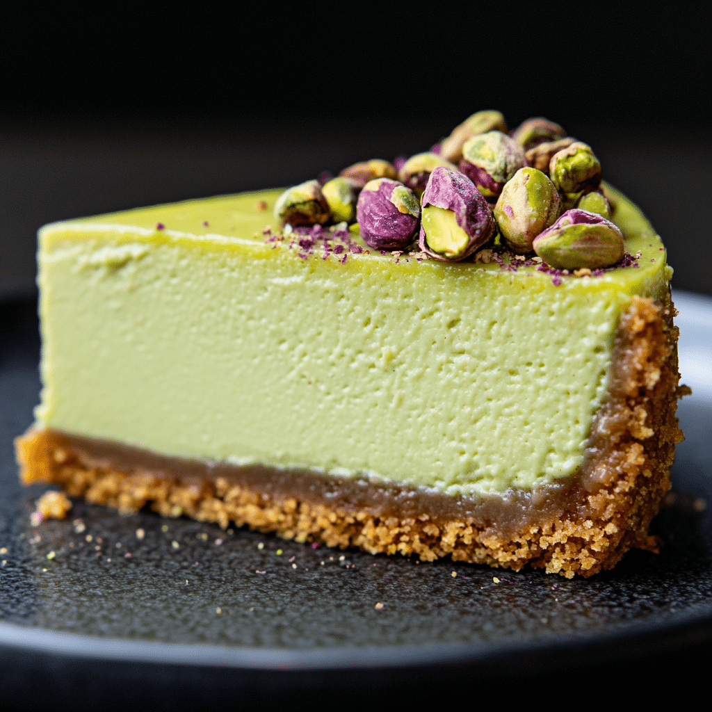 Pistachio Cheesecake With Pistachio Topping Recipe