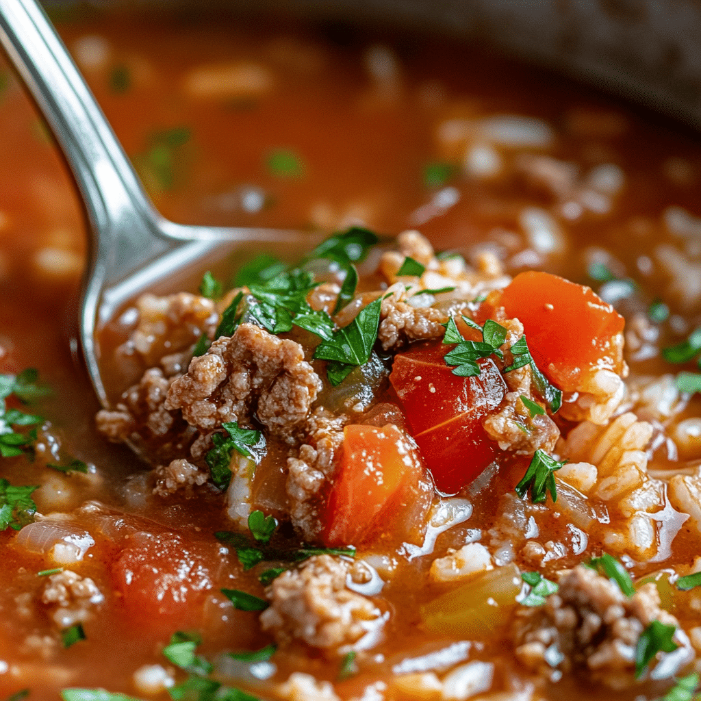 Easy Stuffed Pepper Soup