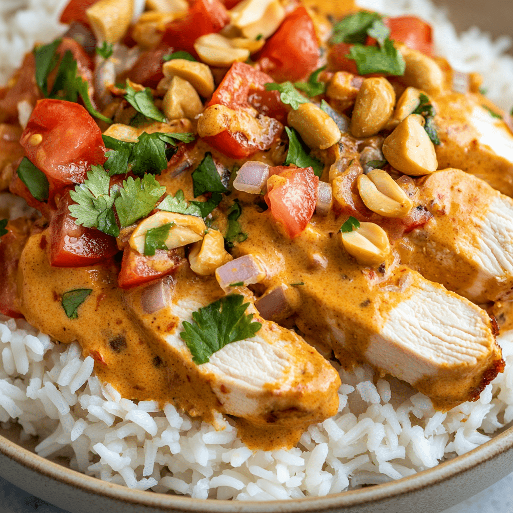 Slow Cooker Peanut Chicken