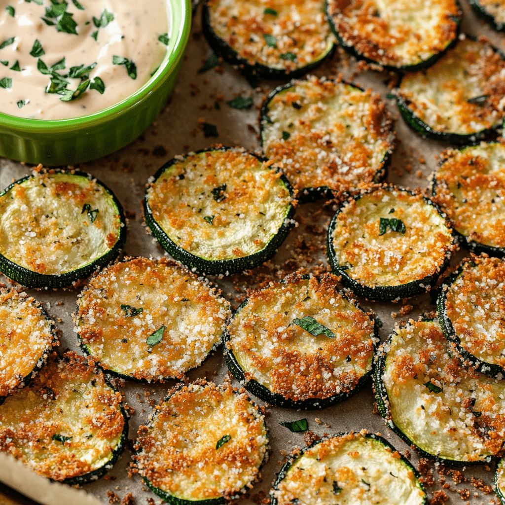 Parmesan Zucchini Chips