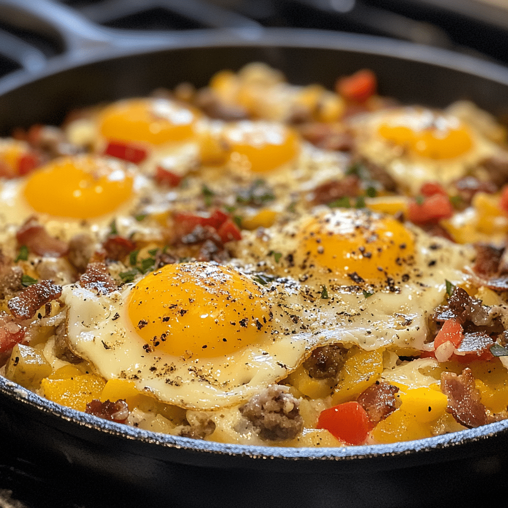 Simple Loaded Breakfast Skillet Recipe