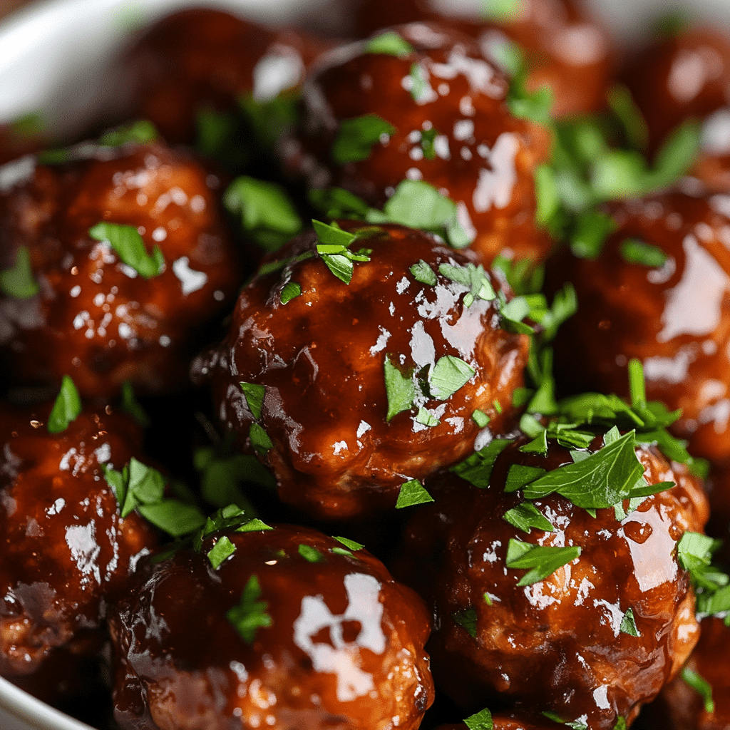 Honey BBQ Crockpot Meatballs