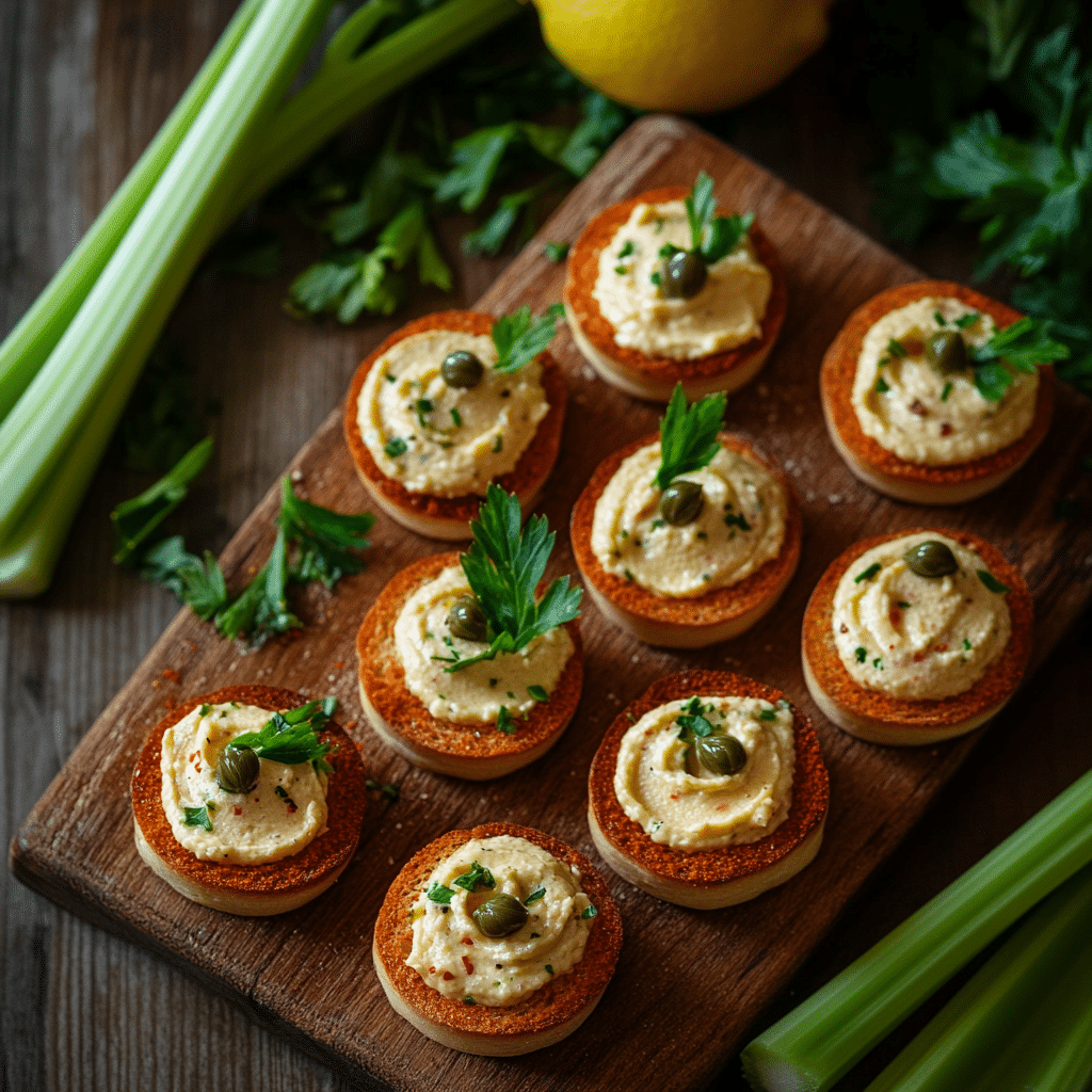 Bloody Mary Deviled Eggs