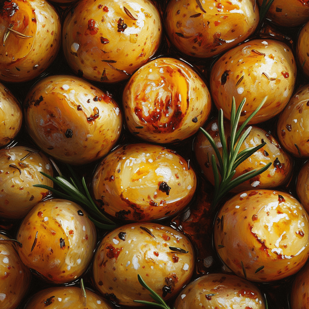 Honey Mustard Roasted Potatoes