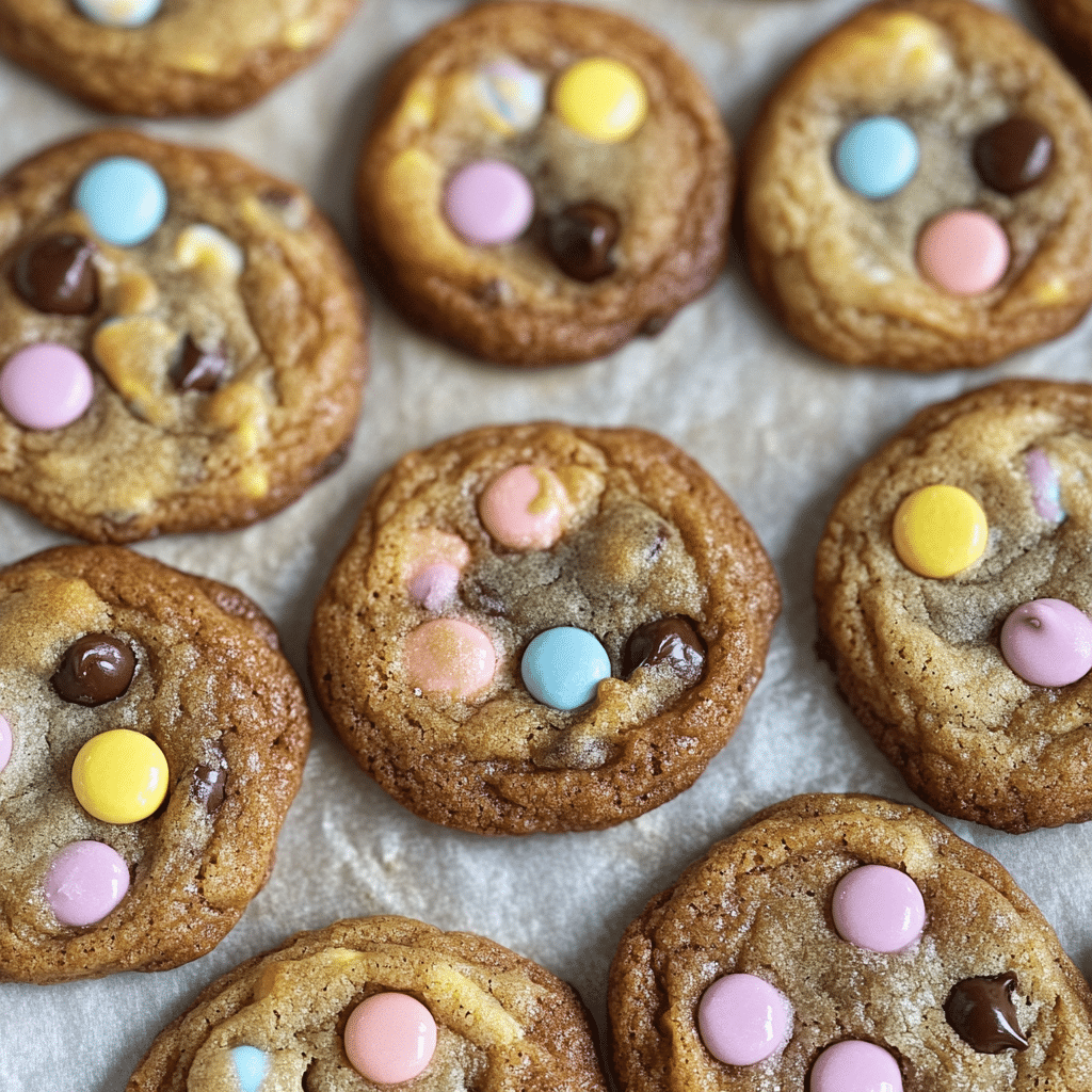 Mini Egg Thick Chocolate Chip Cookies