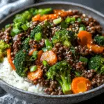 Ground Turkey Teriyaki Stir Fry