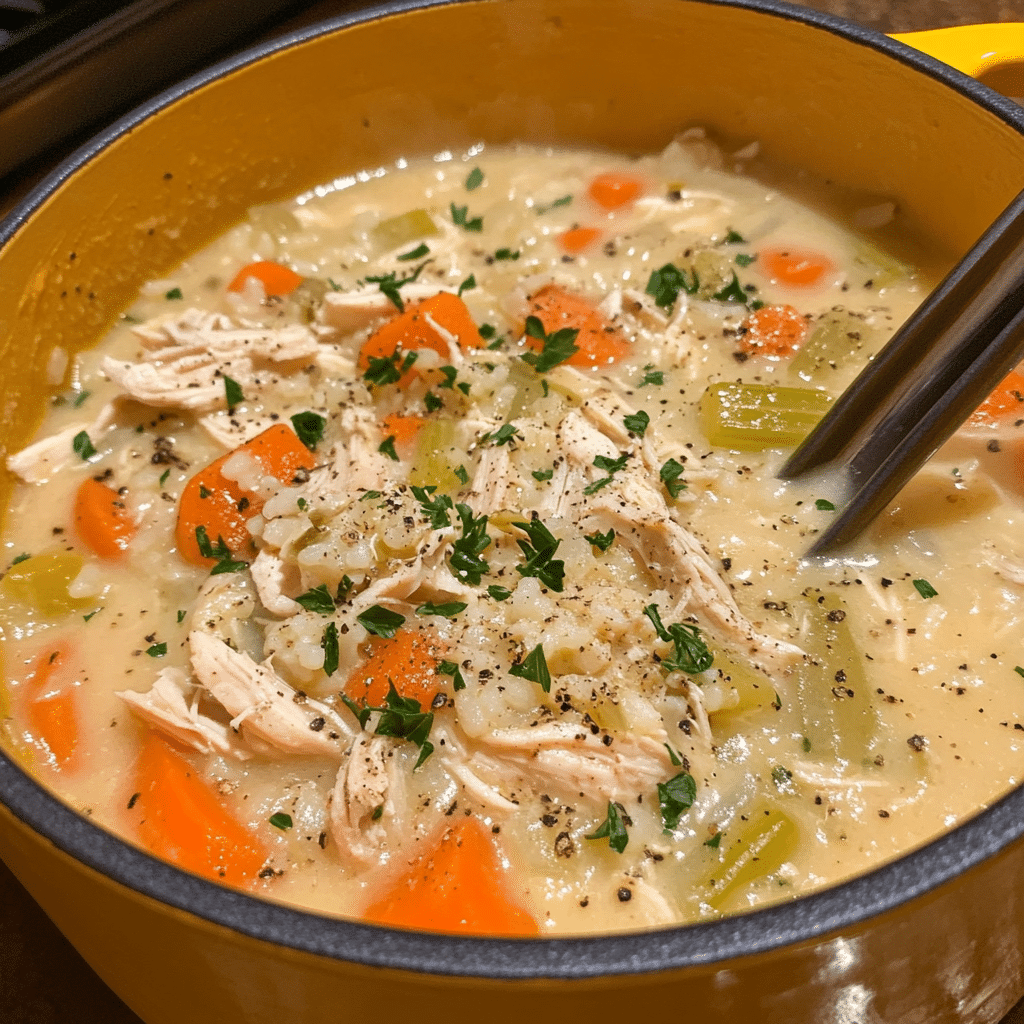 Creamy Chicken and Rice Soup