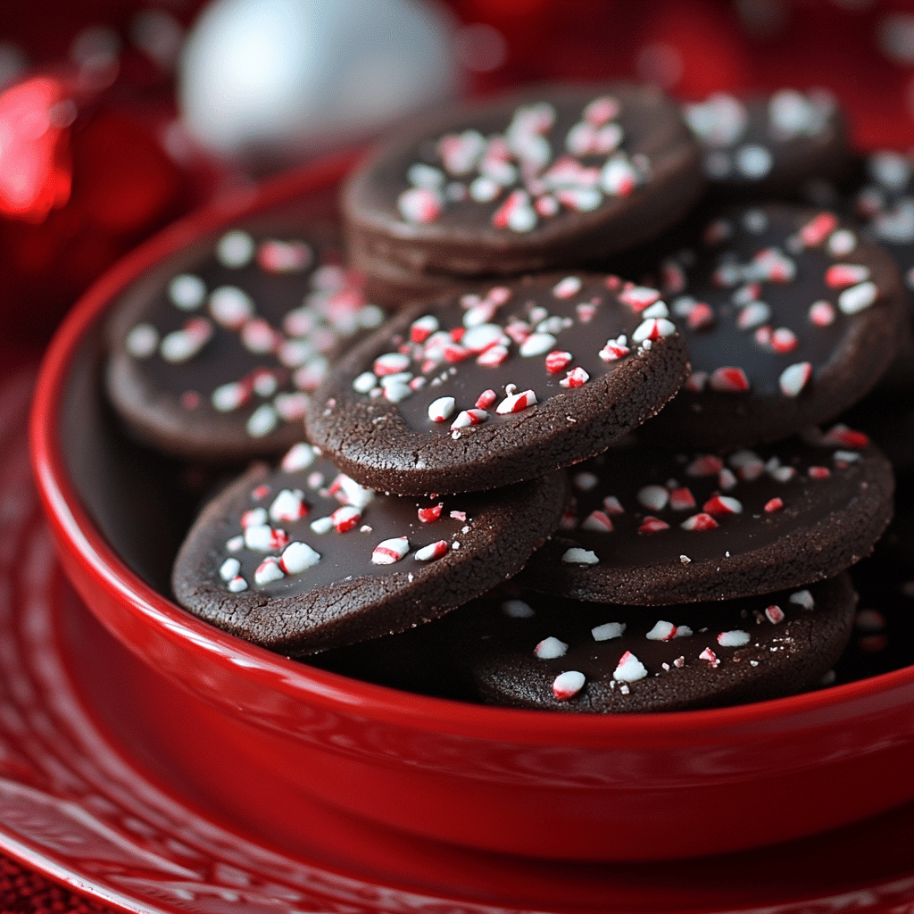 Chocolate Peppermint Bark Sugar Cookies