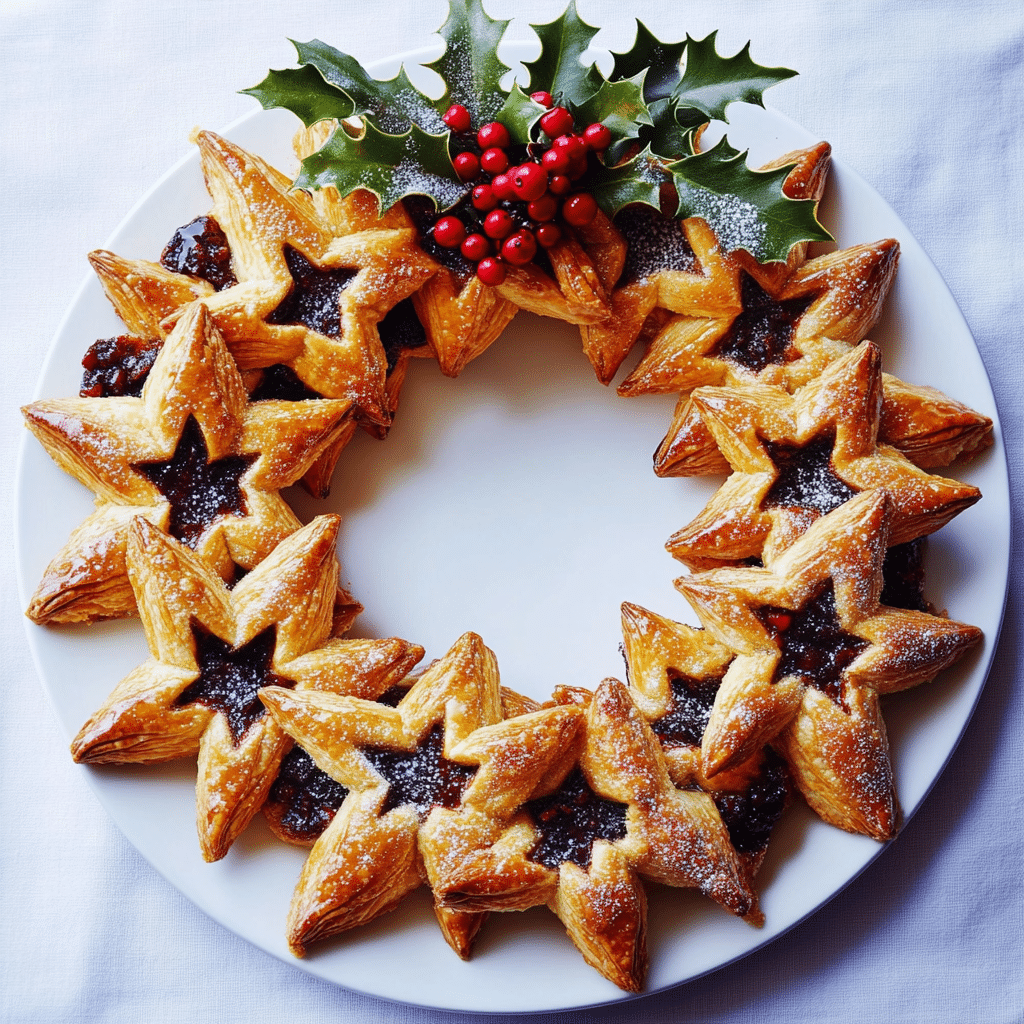 Nutella Puff Pastry Star Wreath