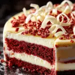 Red Velvet White Chocolate Cheesecake