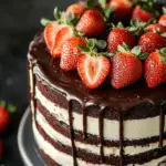 Chocolate Covered Strawberry Layer Cake