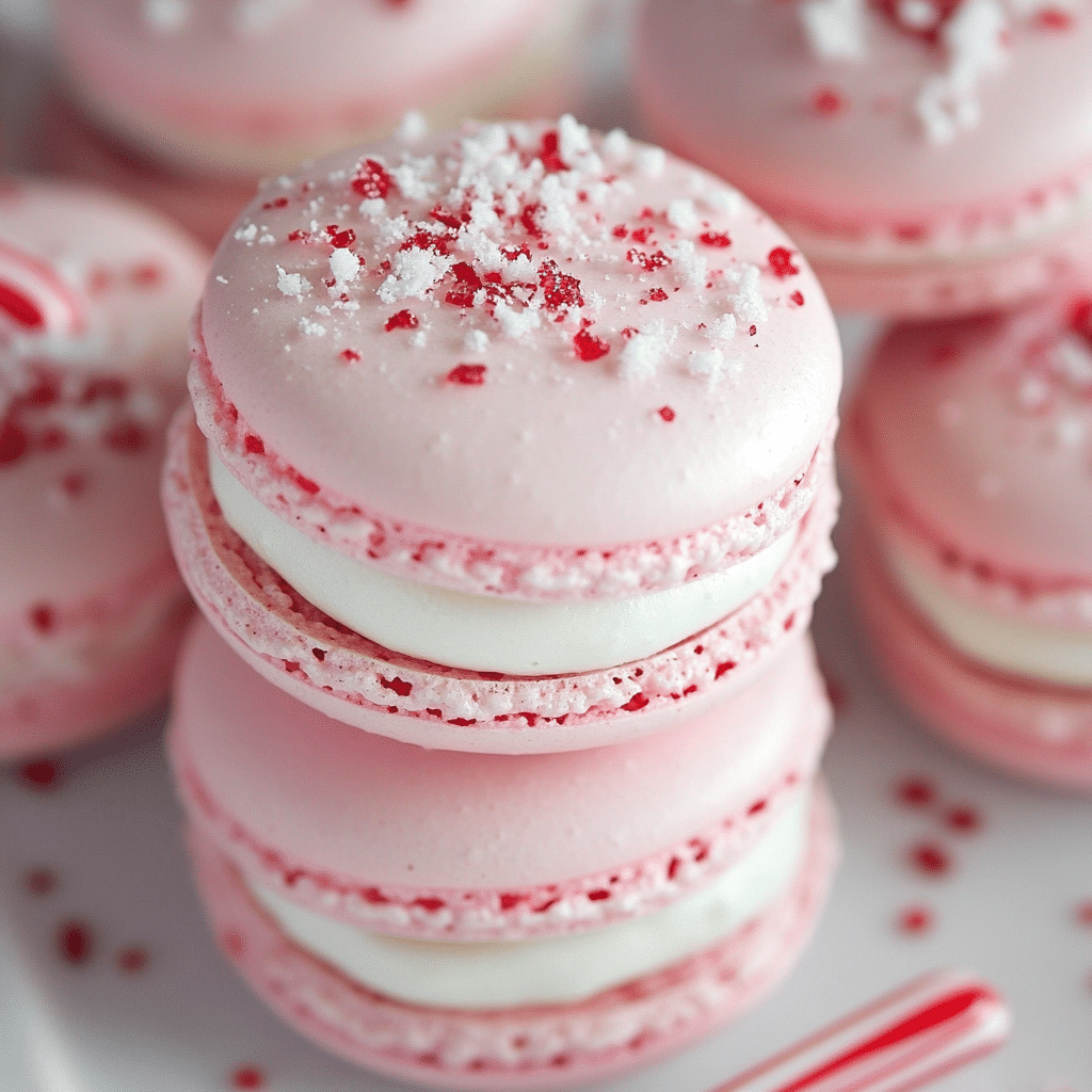 Peppermint Macarons